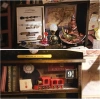GuDoQi 1:24 Ölçekli DIY Minyatür Oyuncak Ev Seti Mobilyalı