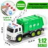 Hareketli Parçalara Sahip Çok Fonksiyonlu Çöp Kamyonu 1:12 Garbage Truck