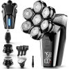 Hexus 7D Çıkarılabilir Baş Tıraş Makinesi Kuru/Islak - Erkekler İçin - Siyah