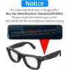 Hibloks 4 Adet Polarize Klips Ray-Ban Meta Wayfarer Akıllı Gözlük - Large