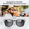 Hibloks 2 Adet Polarize Klips Ray-Ban Meta Wayfarer Akıllı Gözlükler - Large