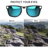 Hibloks 4 Adet Polarize Klips Ray-Ban Meta Wayfarer Akıllı Gözlük - Large
