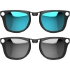 Hibloks 4 Adet Polarize Klips Ray-Ban Meta Wayfarer Akıllı Gözlük - Large