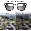Hibloks 4 Adet Polarize Klips Ray-Ban Meta Wayfarer Akıllı Gözlük - Large