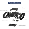 Hiwonder Tank Araba Şasi Kiti Şok Emici Robot Black