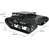 Hiwonder Tank Araba Şasi Kiti Şok Emici Robot Black