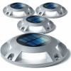 Home Zone Security Solar Güverte Işığı - Hava Koşullarına Dayanıklı - Gümüş
