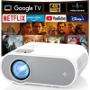 HOMPOW Yerli 1080P Full HD Bluetooth Projektör Google system