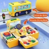 HONGTUO Sesli ve Işıklı Okul Otobüsü Oyuncak School Bus