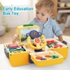 HONGTUO Sesli ve Işıklı Okul Otobüsü Oyuncak School Bus