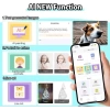 HuiJuKeJi Mini Etiket Yazıcısı black