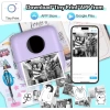 HuiJuKeJi Mini Etiket Yazıcısı purple