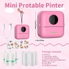HuiJuKeJi Mini Etiket Yazıcısı Rose