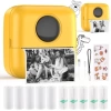 HuiJuKeJi Mini Etiket Yazıcısı Yellow