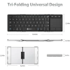 iClever BK08 Bluetooth Katlanır Klavye Silver Black