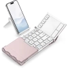 iClever Hassas TouchPadli Katlanır Bluetooth Klavye Pink White