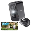 ieGeek Kablosuz Pille Çalışan WiFi Güvenlik Kamerası 5MP Black Cam