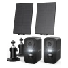 ieGeek Kablosuz Pille Çalışan WiFi Güvenlik Kamerası Black 2 Pack Solar Cam