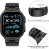 iiteeology Apple Watch Ultra 2 Band 49mm ile uyumludur Black Titanium