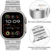 iiteeology Apple Watch Ultra 2 Band 49mm ile uyumludur Silver