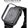 iiteeology Apple Watch Ultra 2 Kasa/Ultra Kasa 49 mm ile uyumludur Siyah