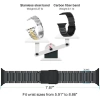 iiteeology Karbon Bant Uyumlu Apple Watch Karbon Fiber Kordon Klasik Siyah