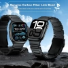 iiteeology Karbon Bant Uyumlu Apple Watch Karbon Fiber Kordon Klasik Siyah