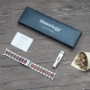 İiteeoloji Uyumlu Apple Watch Ultra 2 Bant Gümüş ve Kırmızı Sandal Ağacı