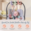 Itzy Ritzy Bebek Arabası İçin Spiral Aktivite Oyuncağı Pastel Gökkuşağı