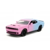 Jada Toys Pembe Fişler 1:24 2015 Dodge Challenger SRT Hellcat Araba
