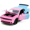 Jada Toys Pembe Fişler 1:24 2015 Dodge Challenger SRT Hellcat Araba