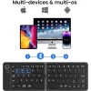 JPHTEK Dokunmatik Yüzeyli Katlanabilir Bluetooth Klavye Black