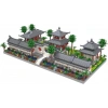 Kadablk Suzhou Bahçesinin Çin Tarzı Mimarisi, 1. Set Ön Avlu - 4222 Parça