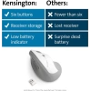 Kensington Pro Fit Ergo Dikey Kablosuz Fare - Siyah (K75501WW) Beyaz
