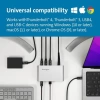 Kensington SD2600T Thunderbolt 4 Hub, Çift 4K (K34036NA) Thunderbolt 4 Hub 65W PD