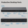 Kensington SD4790P USB-C Dörtlü 4K Displaylink Bağlantı İstasyonu Dual 4k 85W