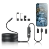 Kinpthy Işıklı Endoskop Kamera LED Işıklı 1920P HD Borescope Single lens