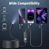 Kinpthy Işıklı Endoskop Kamera LED Işıklı 1920P HD Borescope Single lens