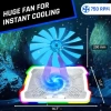 KLIM Ultimate Dizüstü Bilgisayar RGB Soğutucu White