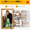 KODAK 23.8 Inc Ahşap WiFi Dijital Fotoğraf Çerçevesi, 1920x1080 FHD IPS Ekran