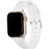 Lacoste Çizgili Silikon Unisex Apple Saat Kayışı Orta Boy Beyaz