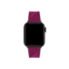 Lacoste Çizgili Silikon Unisex Apple Saat Kayışı Orta Boy Bordo