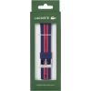 Lacoste Çizgili Silikon Unisex Apple Saat Kayışı Orta Boy Kırmızı / Mavi