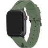Lacoste Çizgili Silikon Unisex Apple Saat Kayışı Orta Boy Koyu Yeşil