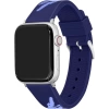 Lacoste Çizgili Silikon Unisex Apple Saat Kayışı Orta Boy Navy Blue