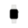 Lacoste Çizgili Silikon Unisex Apple Saat Kayışı Orta Boy Pearl