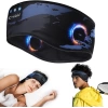 LC-dolida Uyku Maskesi - Kablosuz Kulaklıklar İnce HD Stereo Hoparlör - Siyah