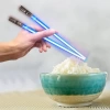 LED Parlayan Işık Sabre Yıldız Savaşları Yemek Çubukları