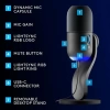 Logitech G Yeti GX Dinamik RGB Oyun Mikrofonu Black