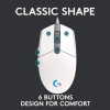 Logitech G203 Kablolu Gaming Mouse + Pad Beyaz